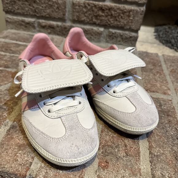 Adidas Humanrace Samba Womens Size 4 US ID3127 Pink Shoes - Picture 1 of 16